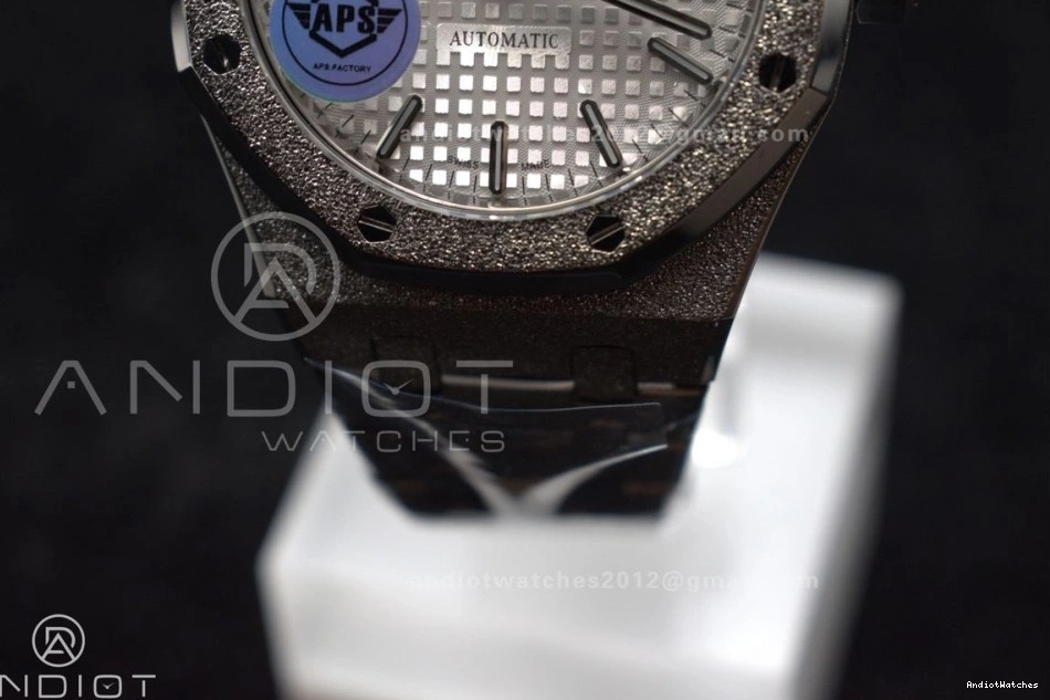Oak Affordable 1:1 Textured 1033 15454 SS Frosted Super White SA3120 Bracelet Dial SS Edition APSF Royal Best Clone 37mm On 0713